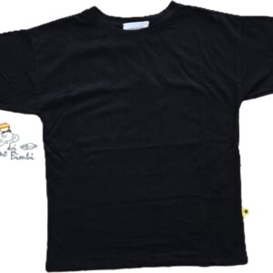 T-SHIRT NERA JERSEY COTONE SUPER CULTURE