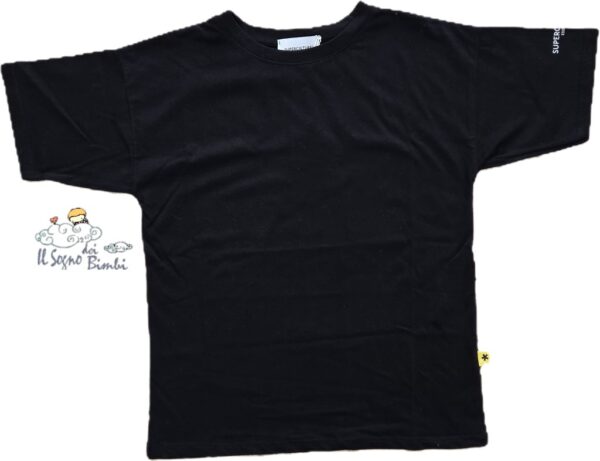 T-SHIRT NERA JERSEY COTONE SUPER CULTURE