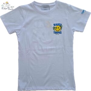 T-SHIRT COTONE STAMPA SAINT TROPEZ SUPER CULTURE