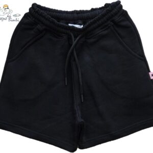 SHORT NERO COTONE GARZATO SUPER CULTURE