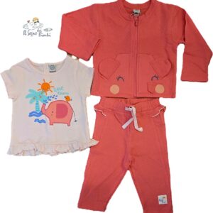 COMPLETO 3 PEZZI  ELEFANTINO TUC TUC