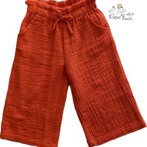 PANTALONE LARGO PALAZZO ARANCIONE TUC TUC