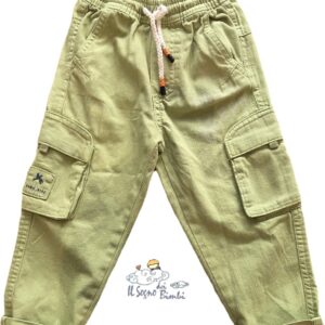 PANTALONE CARGO VERDE CHIARO TUC TUC