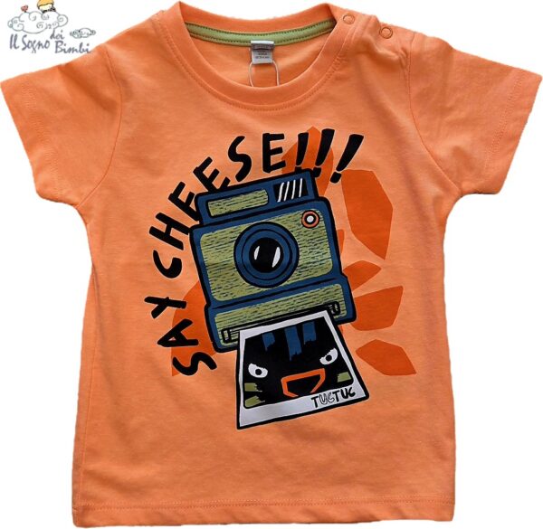 T-SHIRT MANICA CORTA SAY CHEESE TUC TUC
