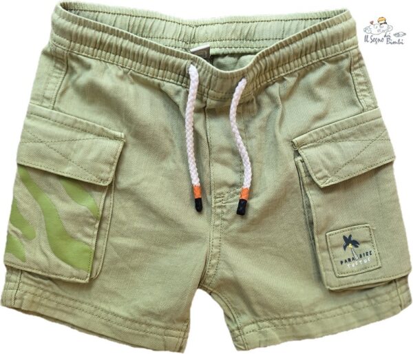 PANTALONCINO CARGO VERDE CHIARO TUC TUC