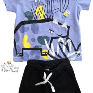 COMPLETO T-SHIRT E PANTALONCINO THIS IS MY WILD TUC TUC