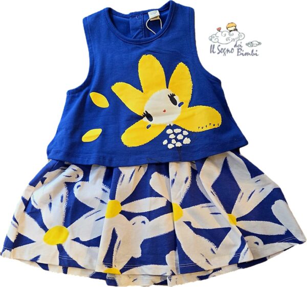 VESTITO BLUETTE MARGHERITE TUC TUC