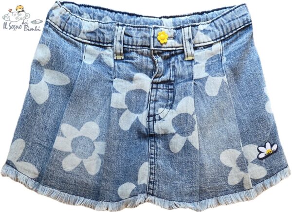GONNA JEANS PIEGHE CON SHORT CON MARGHERITE TUC TUC