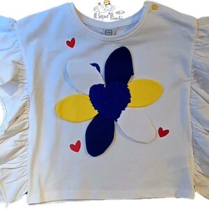 T-SHIRT FIORE CON ROUCHES TUC TUC