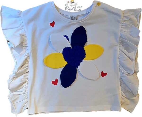 T-SHIRT FIORE CON ROUCHES TUC TUC