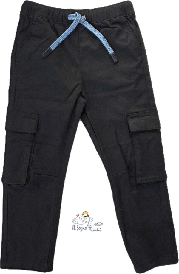 PANTALONE NERO CARGO TUC TUC