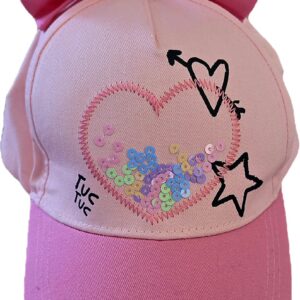 CAPPELLO ROSA VISIERA CON FIOCCO TUC TUC